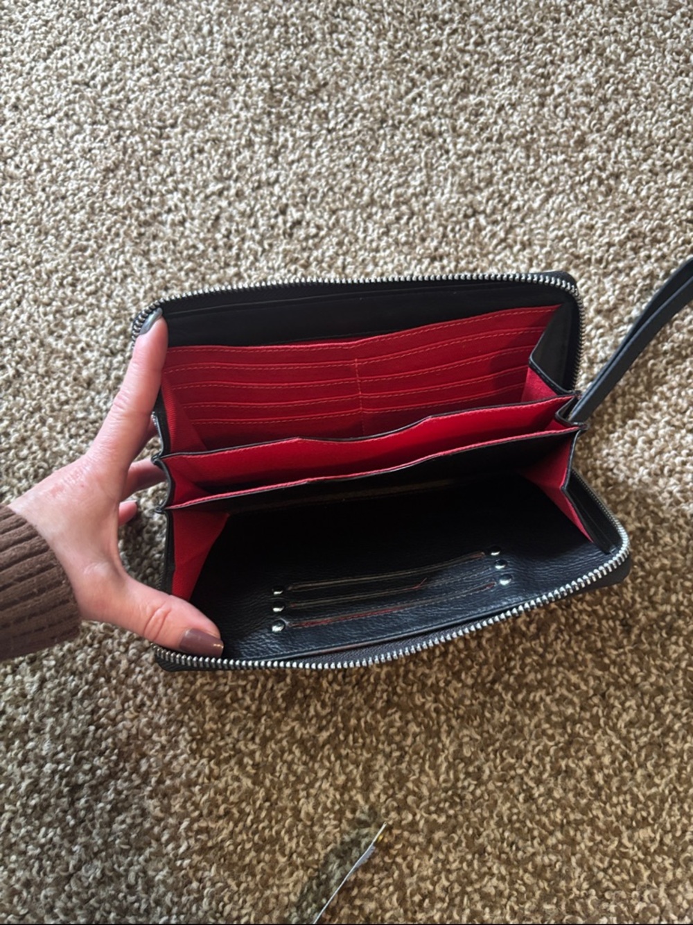 latico Tulum Hair-on Wristlet/Wallet in Zebra print - Picture 4 of 6